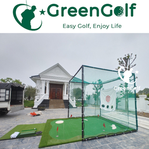 Combo Khung Tập Golf 3x3x3m + Thảm Tập Golf Put, Chip 3x4.5m + Thảm Swing 1.5mx1.5m