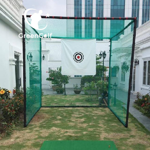 Combo Khung Tập Golf KT 3x3x3m + Thảm Tập Golf 1.5x1.5 + Khay Nhựa Đựng Bóng + 25 Bóng Mới + Cỏ Trải Sàn