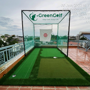 Combo Khung Tập Golf KT 3x3x3m + Thảm Tập Golf 3x5m Ba Chức Năng Swing, Put, Chip Mẫu 3 Khoang