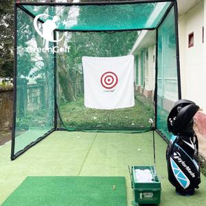 Combo Khung Tập Golf KT 2.5*2.5m + Thảm Tập Golf 1.5x1.5 + Thảm putting golf 0.75x3m + Giỏ Chíp Sắt + Máy Nhả Bóng Tự Động + 25 Bóng Mới + Cỏ Trải Sàn