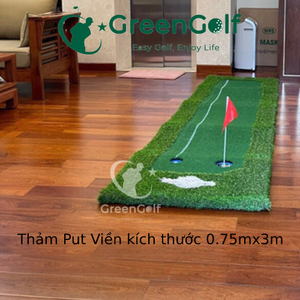 Combo Khung Tập Golf KT 3x3x3m + Thảm Tập Golf 1.5x1.5 + Thảm putting golf 0.75x3m + Khay Nhựa Đựng Bóng + 25 Bóng Mới + Cỏ Trải Sàn