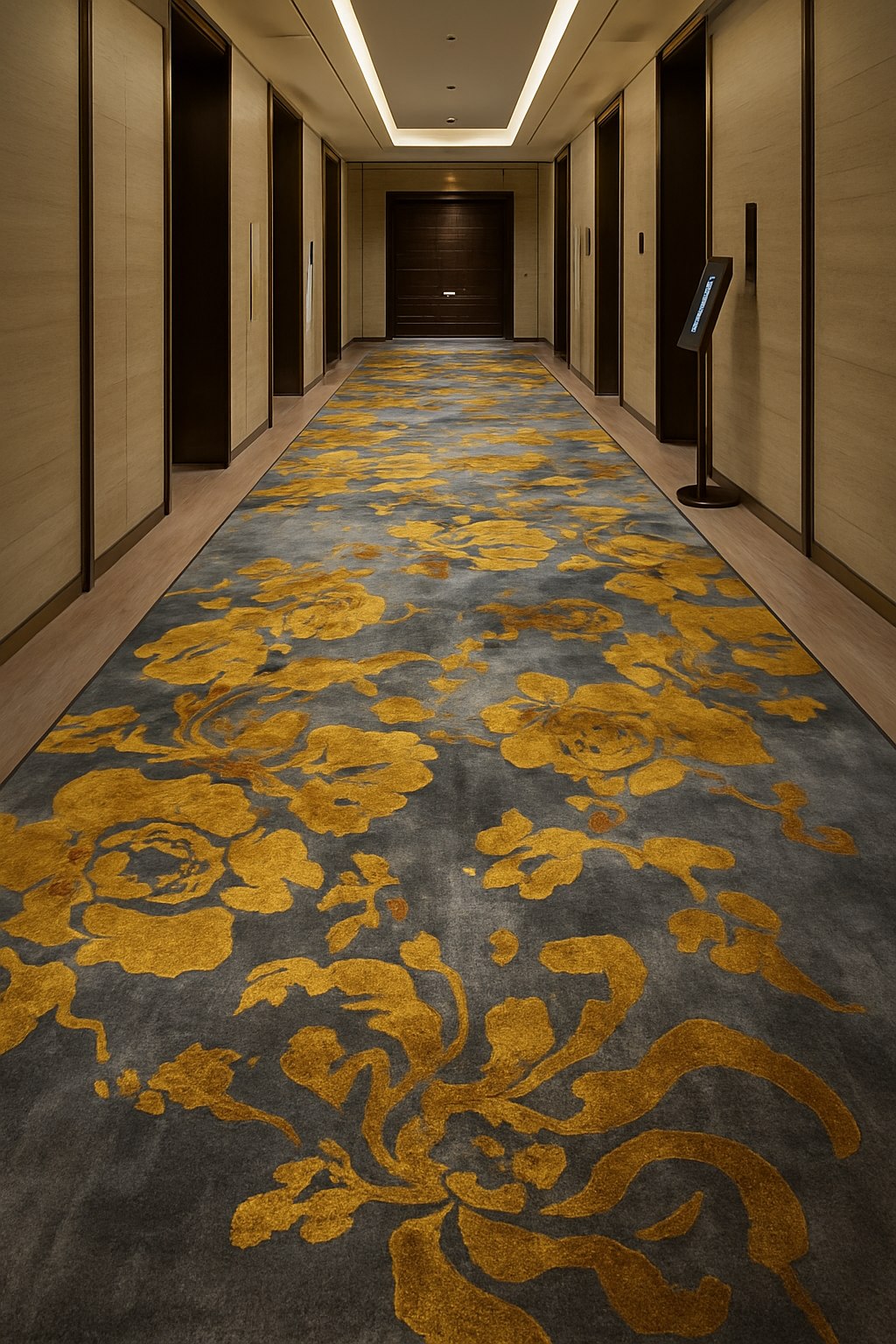 Thảm cuộn sợi nylon hoa văn cao cấp LUXURY DV038