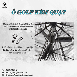 Ô Golf Tích Hợp Quạt - GG808