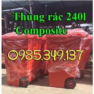 Thùng rác 240 lít nhựa Composite