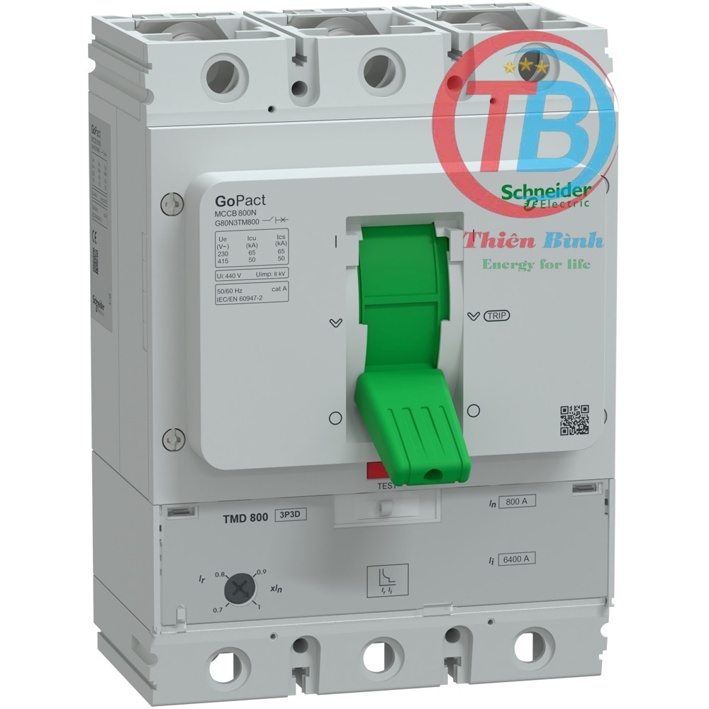 MCCB Schneider GoPact G80N3TM800
