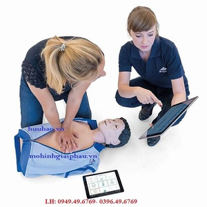 MÔ HÌNH HỒI SỨC CẤP CỨU CPR KẾT NỐI MÁY TÍNH BẢNG CPRLILLY PRO+