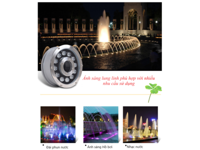 Đèn LED Âm Nước Bánh Xe 24W