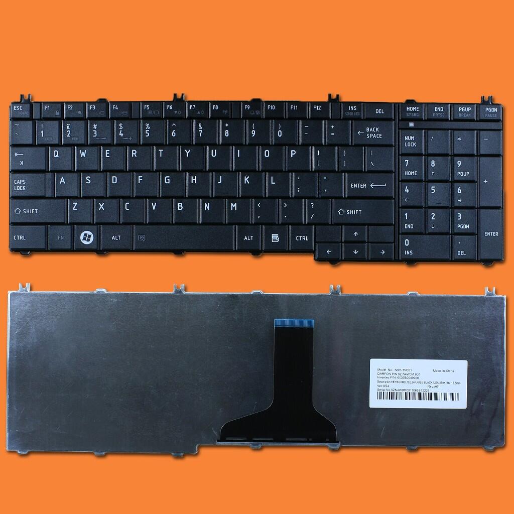 Bàn phím Laptop TOSHIBA L655 C655 (Đen) - Hàng nhập khẩu