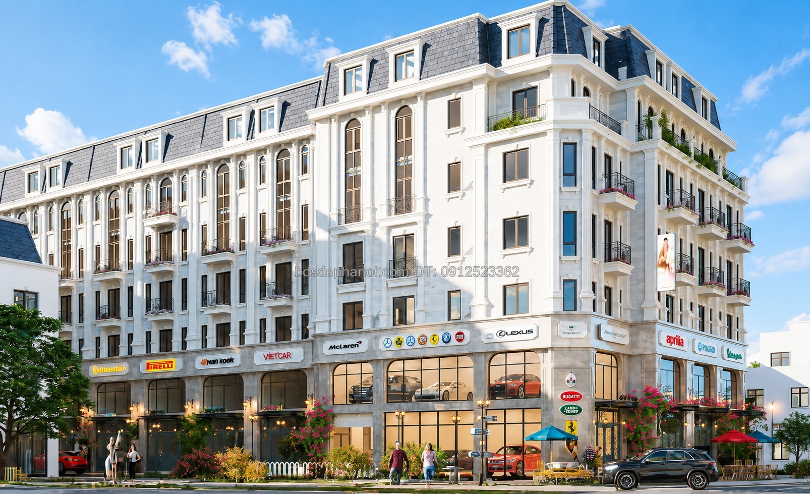 Bán Liền Kề TT06 The Heritage 29 Láng Hạ, 114.4m², 6 Tầng 1 Hầm 1 Tum, Đối Diện Vườn Hoa & Đài Phun Nước