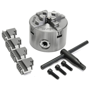 K12 - 80 Mâm cặp 4 chấu tự định tâm, đầu kẹp 4 chấu, mâm cặp 4 chấu máy tiện, đầu kẹp máy tiện 0,8 tấc, lato máy tiện.