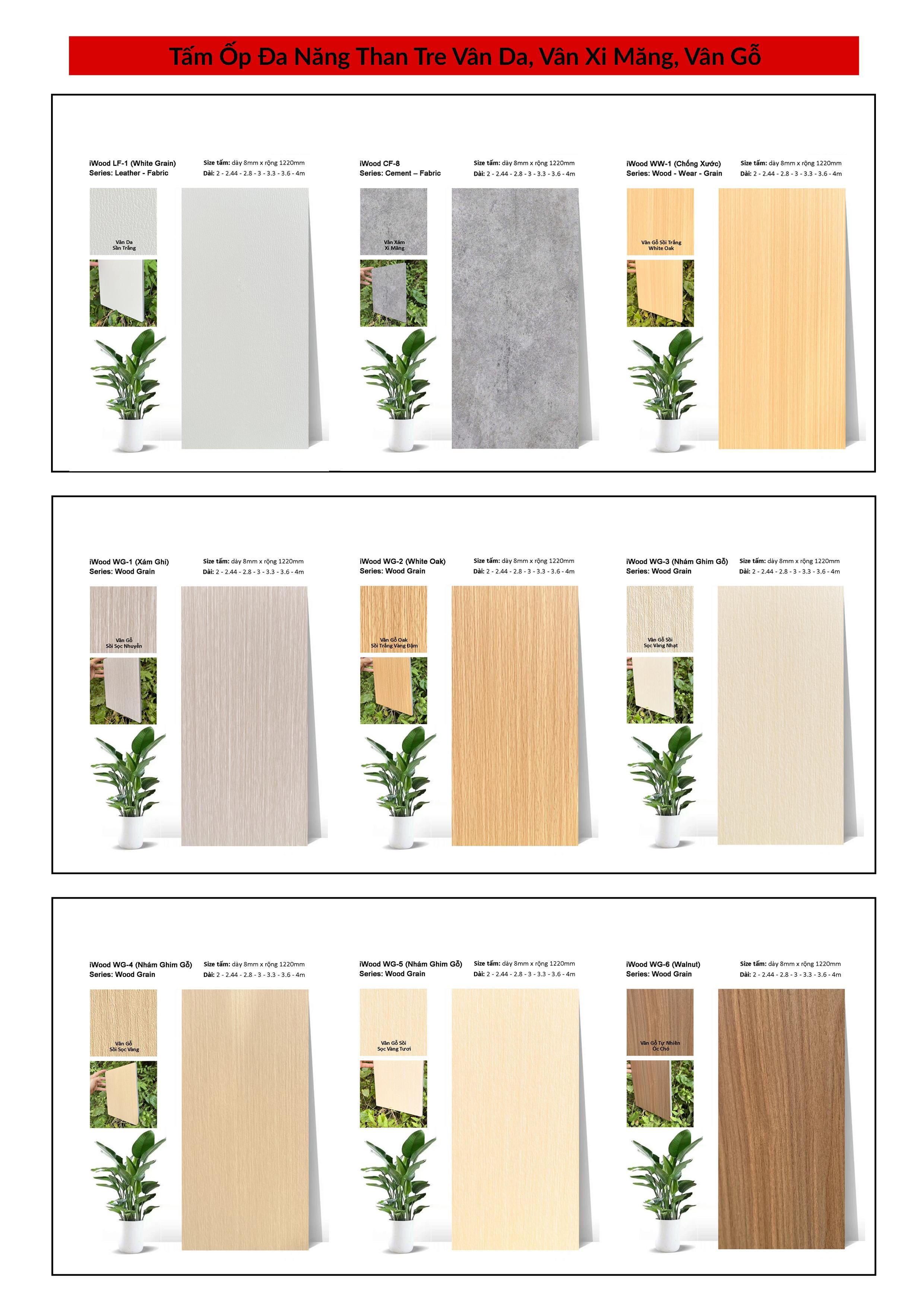 TẤM ỐP VÂN VẢI CL THAN TRE ĐA NĂNG CAO CẤP TẠI HỒ CHÍ MINH