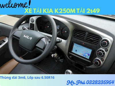XE TẢI K250M PHIỂN BẢN 2026 MỚI RA MẮT TẢI 2t49 THÙNG MUI BẠT