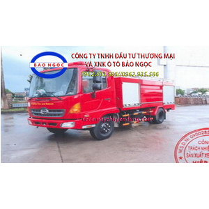 Xe cứu hỏa chữa cháy hino FC chứa 4000 lít nước và 600 lít bọt foam
