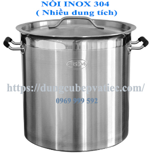 NỒI INOX 304 - 03 ĐÁY - NHIỀU DUNG TÍCH - THÍCH HỢP TRÊN MỌI LOẠI BẾP