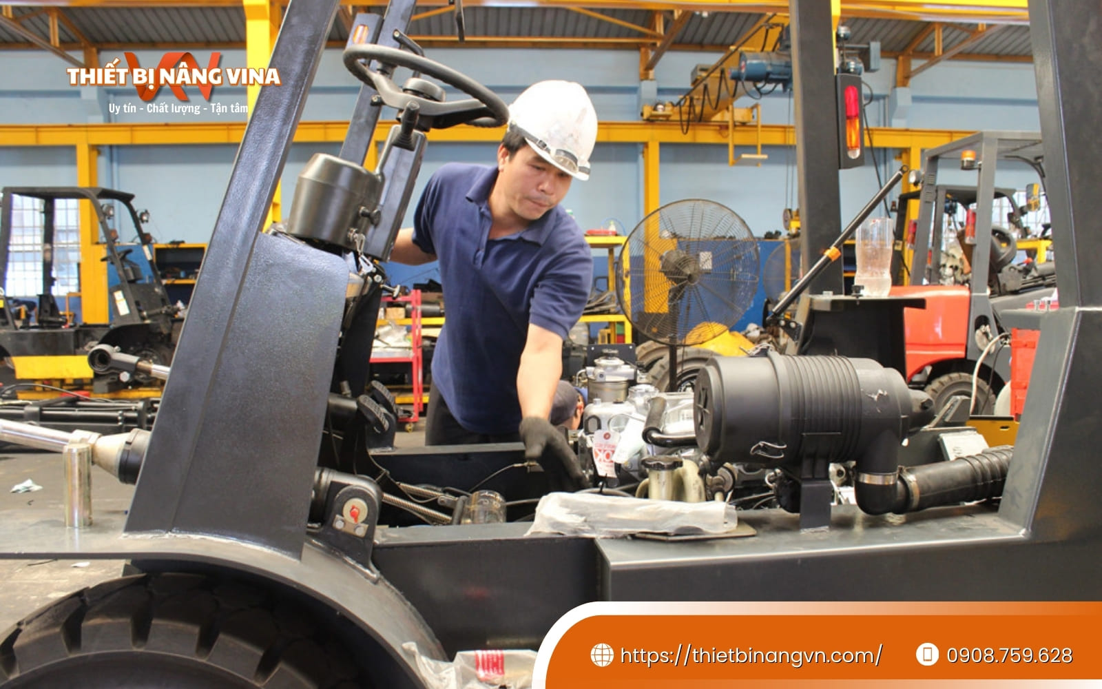 Cần kiểm tra an toàn cá nhân trước khi điều khiển xe nâng