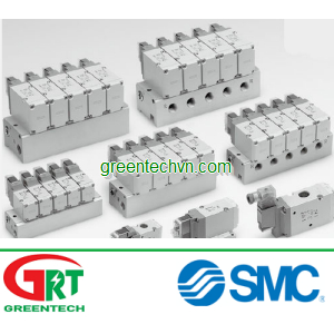 3-way solenoid valve / air-operated / air / base-mounted 0.35 - 0.4 W | VP300, 500, 700 series | SMC