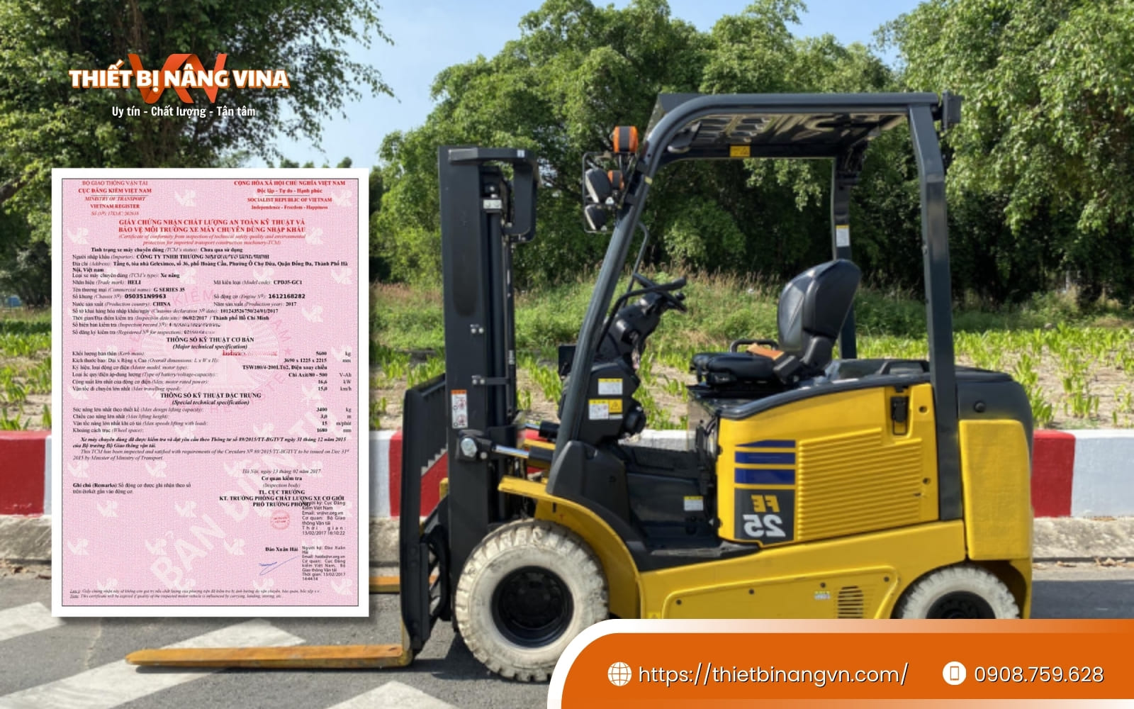 Một số lưu ý cần thiết khi đăng kiểm xe nâng