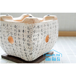 Bếp nướng đất nung mini nướng tại bàn kiểu Nhật hình vuông (size trung)