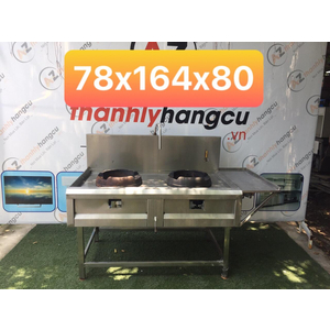 BẾP Á 2 HỌNG CÓ VÒI RỬA SP02