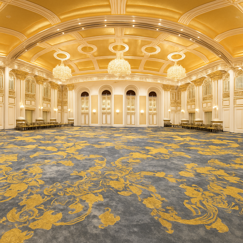 Thảm cuộn sợi nylon hoa văn cao cấp LUXURY DV038