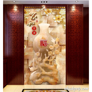 GẠCH 3D BÌNH HOA BH08