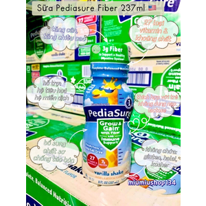 Sữa nước Pediasure Vani Fiber 237ml x 24 chai 🇺🇸