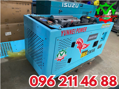 Máy phát điện Yunnei 25kVA (Diesel) – Công nghệ FEV (Đức) – Hàng mới 100%