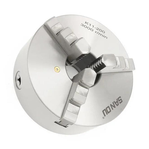 Mâm cặp 3 chấu tự định tâm K11-200, đầu kẹp máy tiện 2 tấc, mâm cặp máy tiện, lato, mâm cặp tự định tâm, mâm cặp 2 tấc.