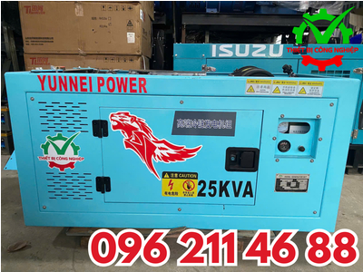 Máy phát điện Yunnei 25kVA (Diesel) – Công nghệ FEV (Đức) – Hàng mới 100%