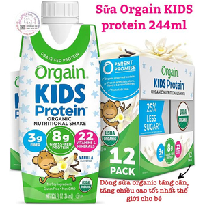 Sữa khỉ organic vani thùng 12