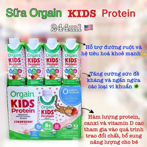 Sữa khỉ organic dâu thùng 12