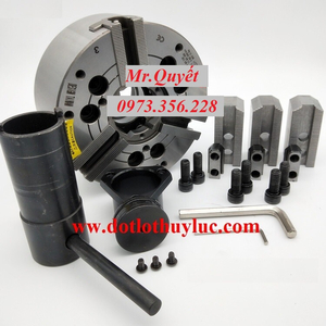 Mâm cặp thủy lực 3 chấu CNC N206, đầu kẹp thuỷ lực máy tiện, lato thuỷ lực, mâm cặp 3 chấu thủy lực, mâm thuỷ lực.