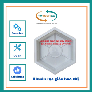 KHUÔN ĐÚC GẠCH LỤC GIÁC HOA 17 viên/m2