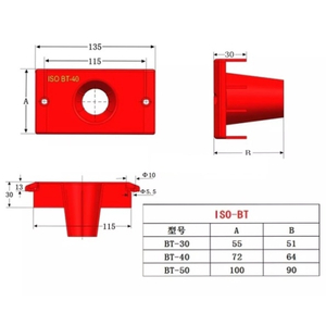 Tấm nhựa gá chuôi dao BT 30,40