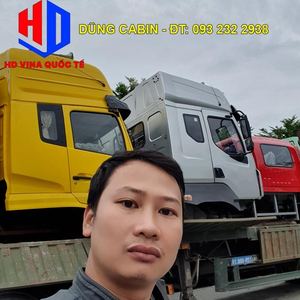 Bán cabin xe đầu kéo, xe thùng Dongfeng nóc cao, màu vàng, 2 giường nằm giá tốt