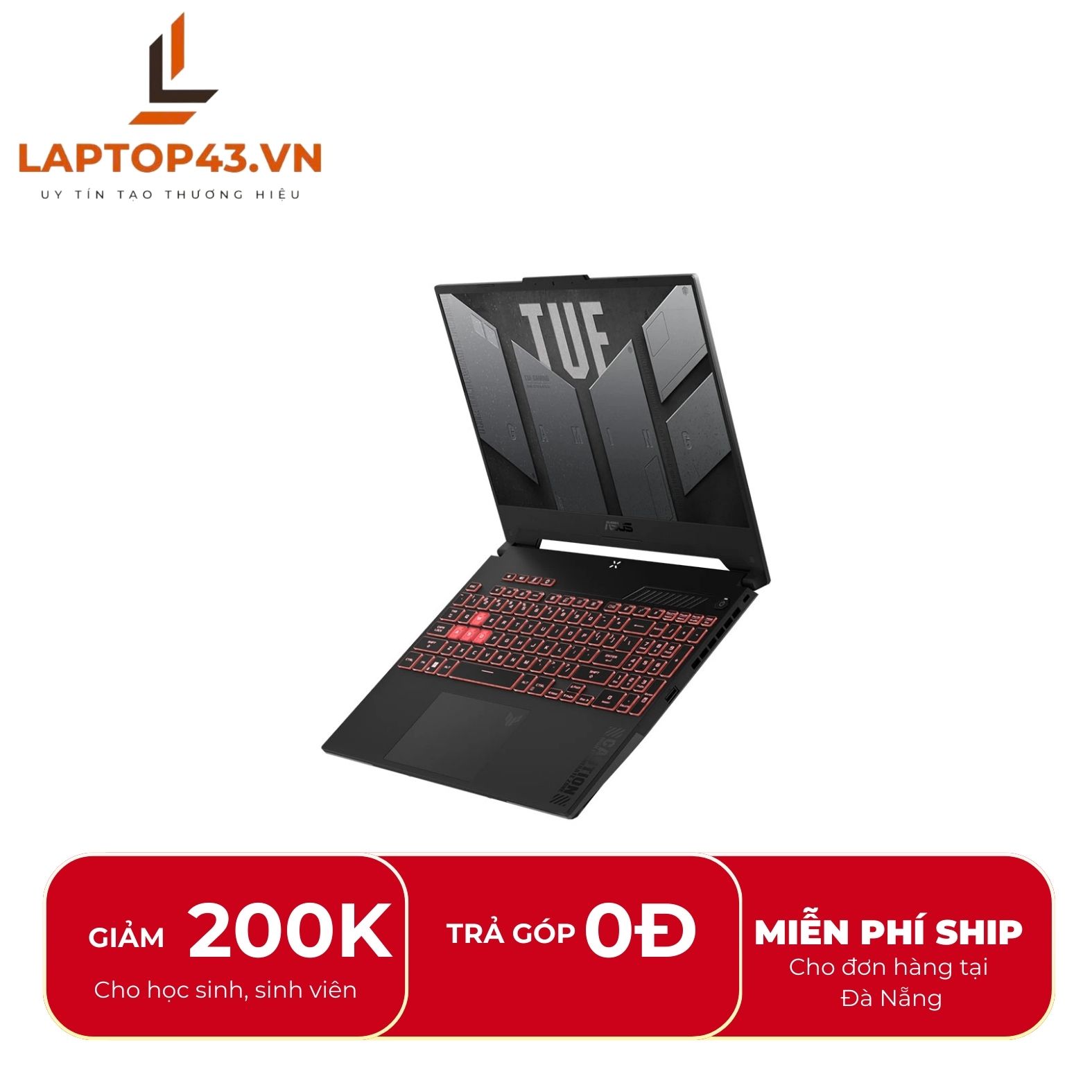 Asus TUF A15 FA507NV-LP031W Ryzen 7-7735HS/ Ram 16GB/ SSD 512GB/ RTX4060 8gb/ 15.6 144Hz