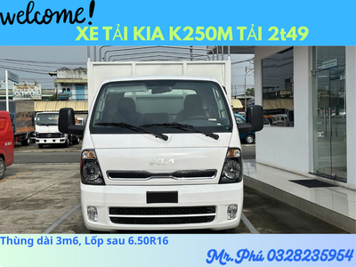 XE TẢI K250M PHIỂN BẢN 2026 MỚI RA MẮT TẢI 2t49 THÙNG MUI BẠT