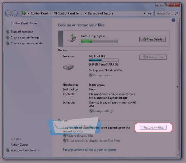 Restore my files Windows 7 Restore my files Windows 7