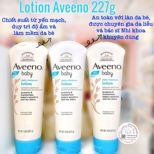 Tuýp Kem AVEENO dưỡng ẩm cho bé 227gr- chiết xuất từ yến mạch 🌾🇺🇸