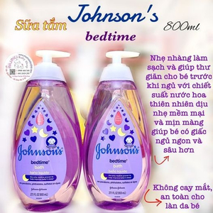Sữa tắm Johnson's bedtime 800ml