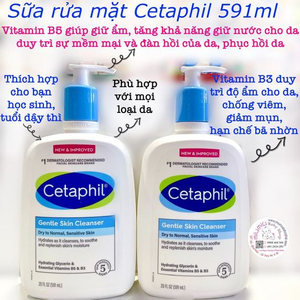 Sửa rửa mặt Cetaphil Gentle Skin Cleanser 591ml 🇺🇸