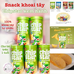 Snack CHIPSTAR YBC - 100% khoai tây vị Kem Hành 🇯🇵