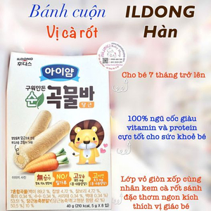 Bánh Cuộn ILDONG Hàn QuốC - Vị Cà Rốt 🇰🇷