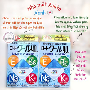Nhỏ Mắt Rohto Xanh Vita 40 🇯🇵- hàng nội địa Nhật