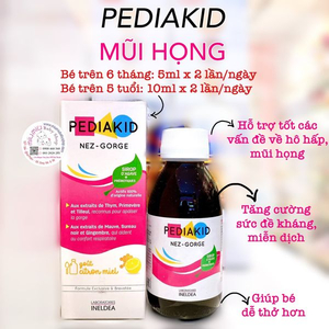Pediakid Nez-Gorge mũi họng 🇫🇷 125ml