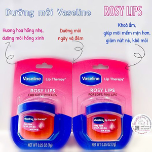 Dưỡng môi Vaseline Mỹ rose