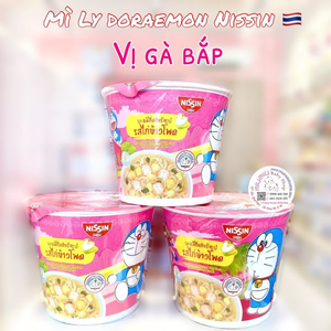 Mì ly Doraemon gà bắp