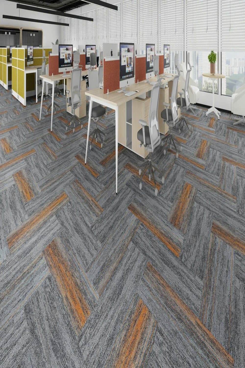 Thảm trải sàn tấm cao cấp KT 33.33cmx100cm THC-LINOGILTER 07 HNM