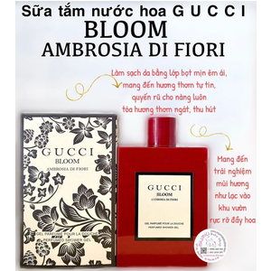 Sữa tắm nước hoa Gucci đỏ