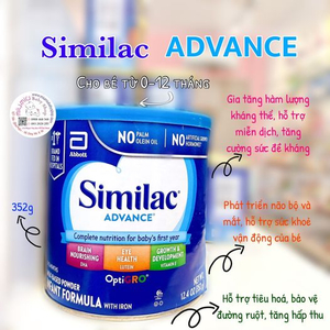 Similac Advance 352gr xanh